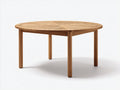 Table de jardin - bois - 125x125x75 cm - chêne clair - style contemporain