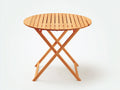 Table de jardin - bois - 90x90x74 cm - miel naturel - style pliant