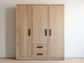 Armoire - bois - 135x55x195 cm - chêne naturel - contemporain