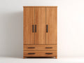 Armoire - bois - 125x52x185 cm - chêne miel - moderne